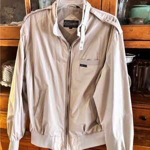 Members Only Men's Beige Windbreaker - Great Condition